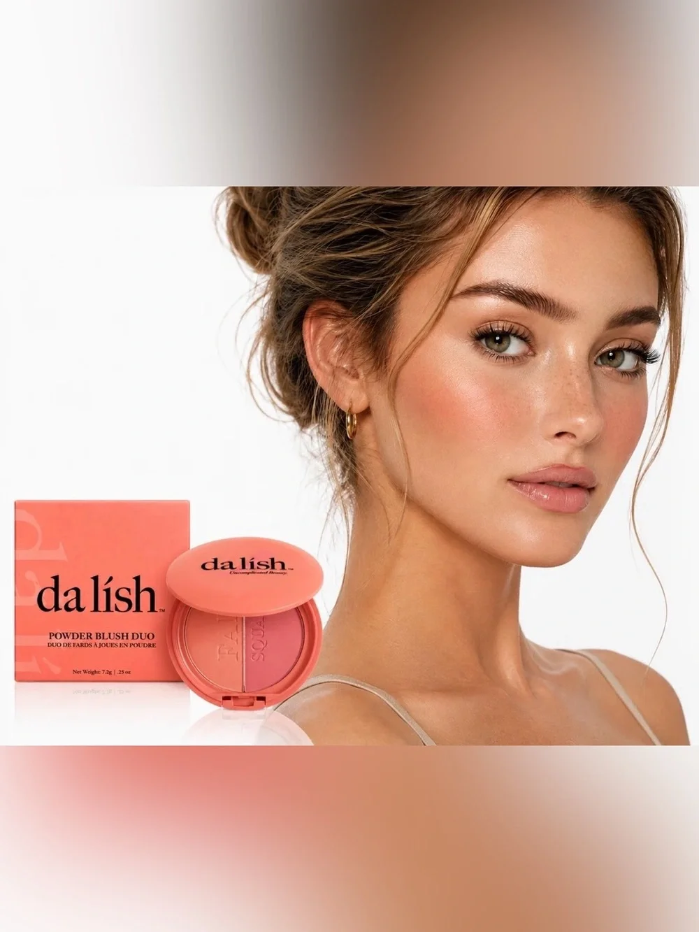 da lish  Powder Blush Duo in Shade Rose all Day NIB